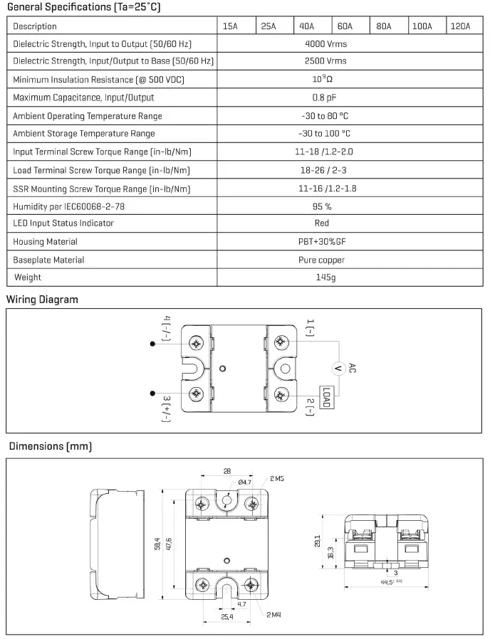 GEYA Single Phase Solid State Relay SSR 10DA 25DA 40DA Relay DC to AC 3-32V Input DC & 24-480VAC Output VSR8