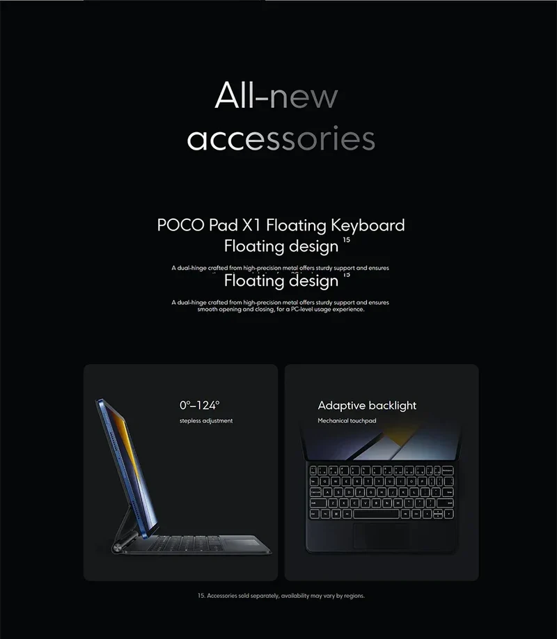 POCO Pad X1 8GB 512GB Tablet PC 11'' 144Hz Wi-Fi 6E 8850mAh