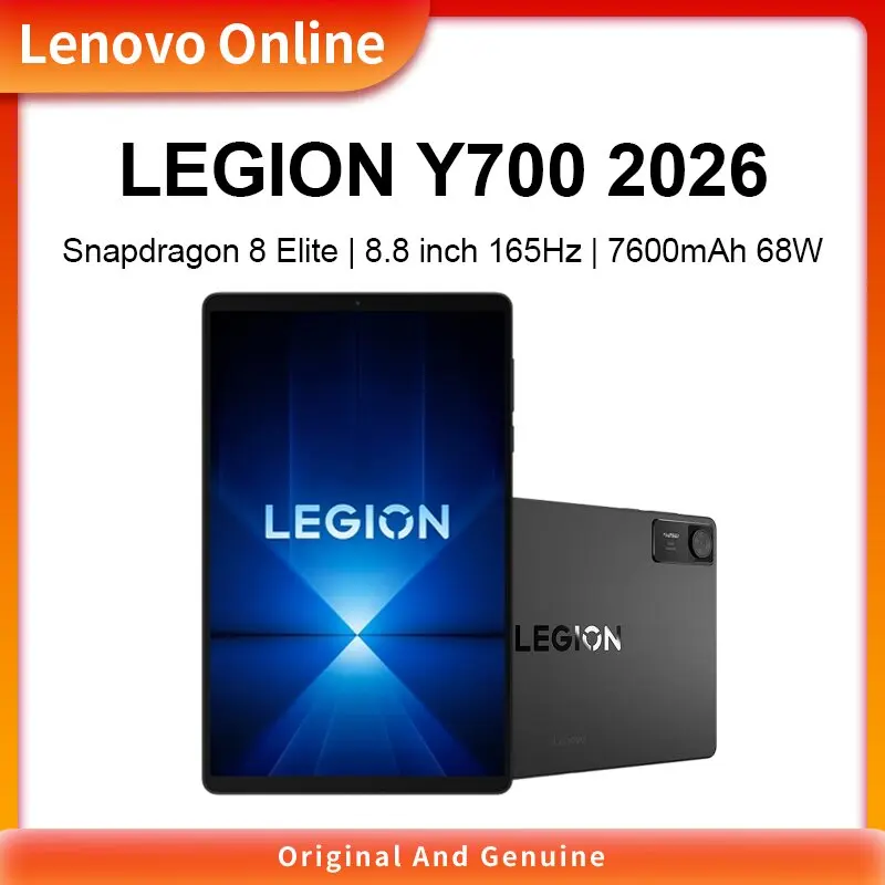 Small For Gaming CN Lenovo Legion Y700 4th8.8" 165Hz High Refresh Rate Gaming Tablet PC Snapdragon 8 Elite 7600mAh 68W Charging