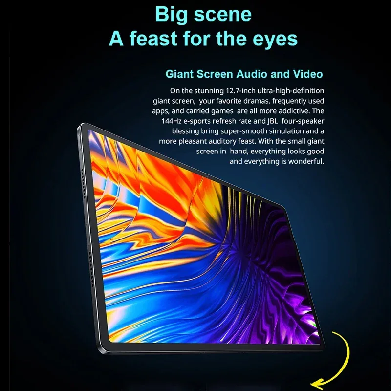 Global ROM Lenovo Xiaoxin Pad Pro 2025 12.7 inch Tablet Original Dimensity 8300 144Hz 2.9K Display Android 14 10200mAh Pad PC
