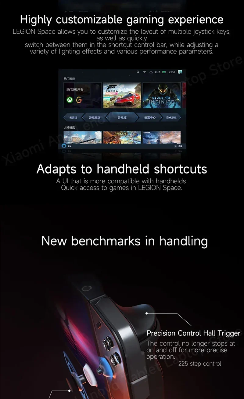 Lenovo LEGION Go Original Handheld game console PDA/PPC AMD Ryzen Z1 Extreme 8.8" 2.5K 144Hz Support FPS mode Portable laptop