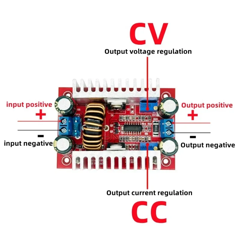 1pc 8.5-50V to 10-60V Voltage Charger Step Up Module DC 400W 15A Step-up Boost Converter Constant Current Power Supply LED Drive