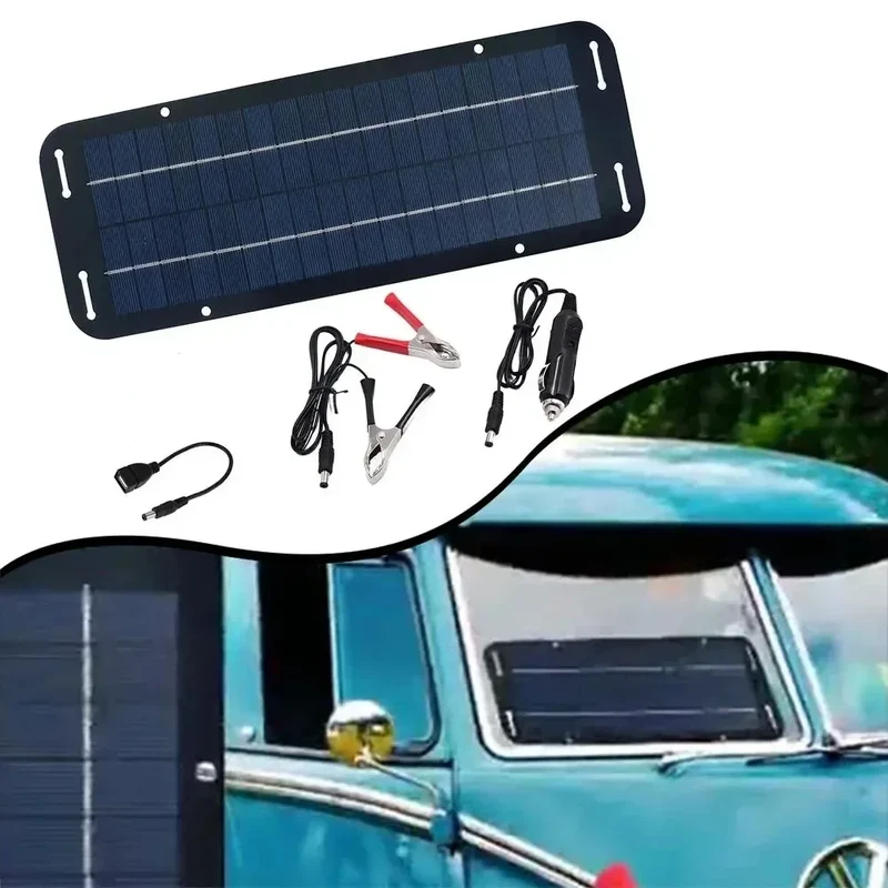 Monocrystalline Solar Cells Solar Battery Trickle Charger 12V Olt Power Solar Panel Solar Battery Charger Car Van Boat Kit