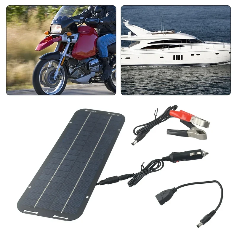 Monocrystalline Solar Cells Solar Battery Trickle Charger 12V Olt Power Solar Panel Solar Battery Charger Car Van Boat Kit