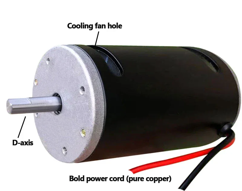 12V 300W 3600rpm/24V 500W 7000rpm High-power CW CCW Dual Bearing DC Permanent Magnet Motor