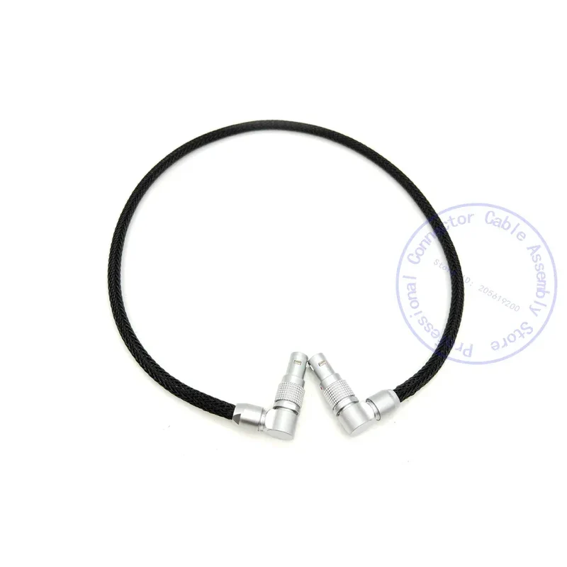 ARRI ALEXA RED Flexible Braid Power Cable for Teradek Bolt 4K XT LT, SmallHD monitor, 0B 2 Pin Straight Male to 2Pin Right Angle