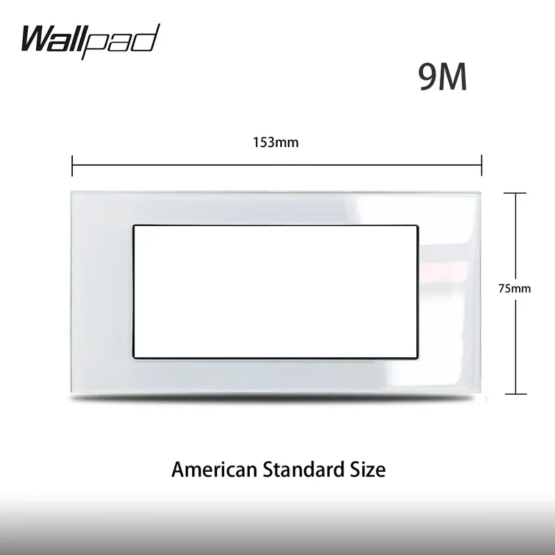 1 2 3 Gang Way Stair Cross Pass White Glass Switch DIY AU US 118*75mm 153*75mm 191*75mm Fan Dimmer Retro Switch with LED Wallpad