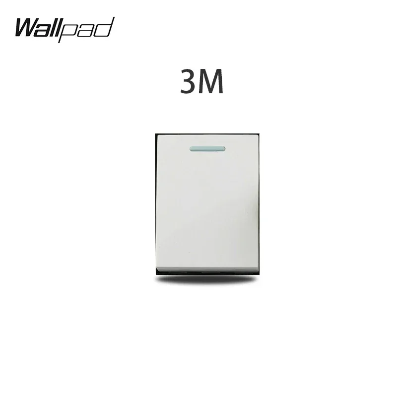 1 2 3 Gang Way Stair Cross Pass White Glass Switch DIY AU US 118*75mm 153*75mm 191*75mm Fan Dimmer Retro Switch with LED Wallpad