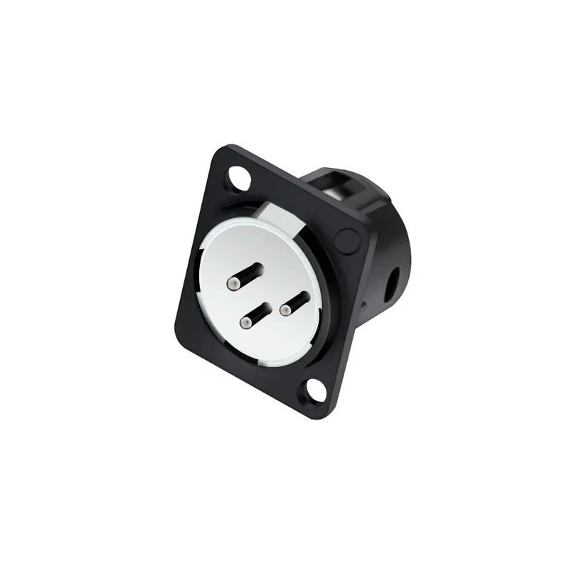 1pc 3Pin XLR Male/Female Panel Mount Chassis MIC Socket Audio Microphone Jack Plug Connector,Zinc Alloy Shell+Copper Contact