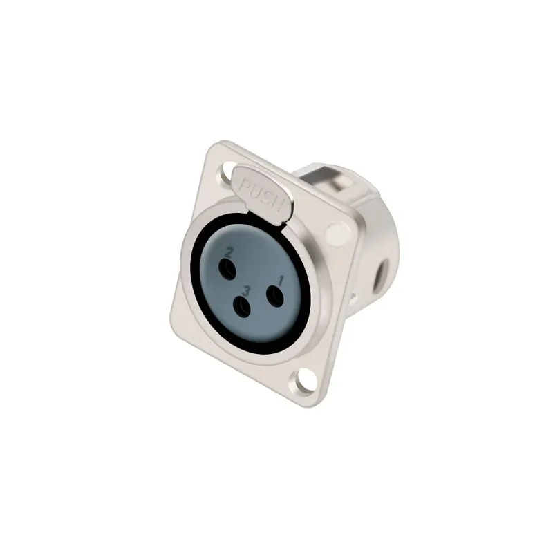 1pc 3Pin Male/Female XLR Speaker Panel Mount Chassis MIC Socket Adapter Audio Jack Connector,Zinc Alloy Shell+Copper Contact