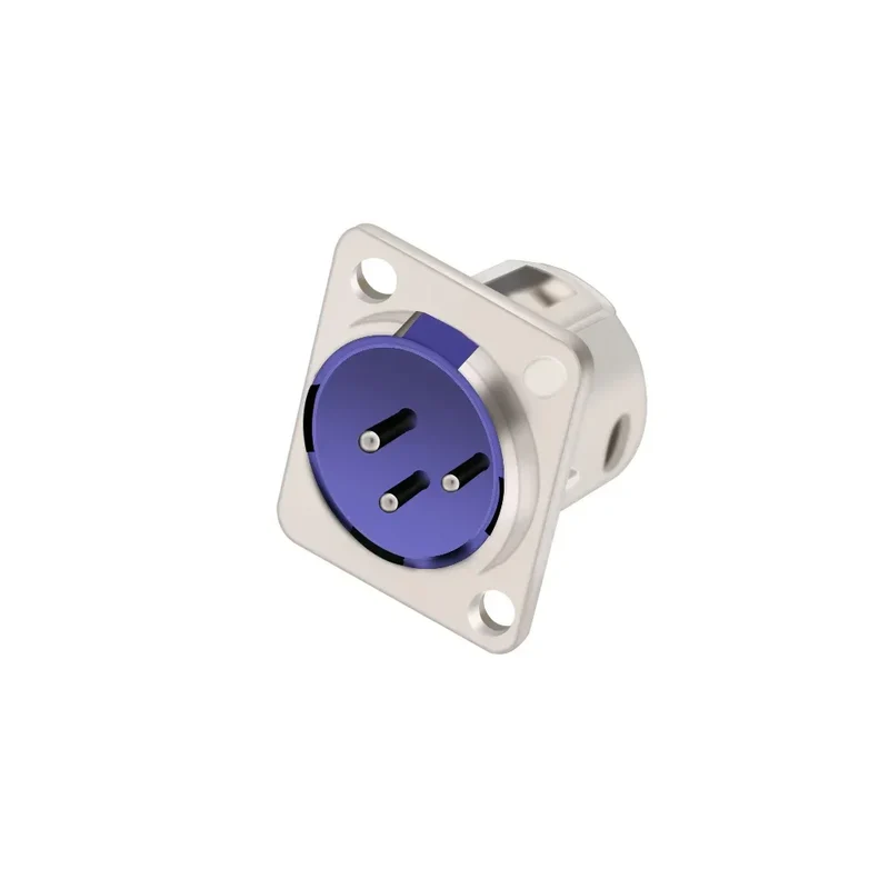 1pc 3Pin Male/Female XLR Speaker Panel Mount Chassis MIC Socket Adapter Audio Jack Connector,Zinc Alloy Shell+Copper Contact