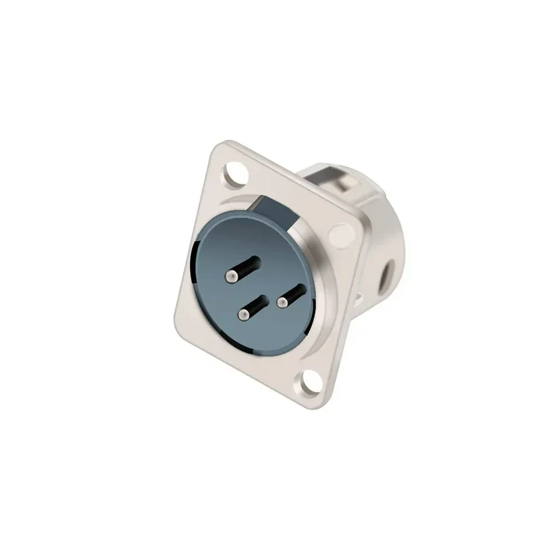 1pc 3Pin Male/Female XLR Speaker Panel Mount Chassis MIC Socket Adapter Audio Jack Connector,Zinc Alloy Shell+Copper Contact