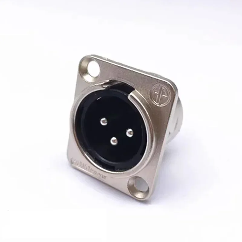 5pcs XLR Connector 3pin 4pin 5pin Male Female Panel Audio Microphone Jack Plug Connector Copper Contact Metal XLR Socket