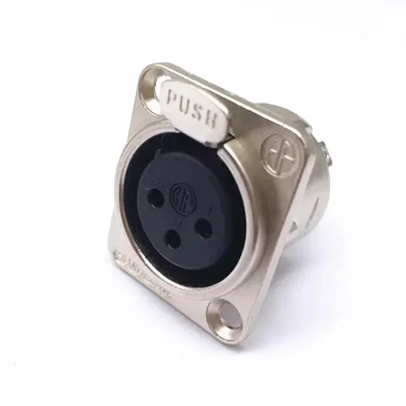 5pcs XLR Connector 3pin 4pin 5pin Male Female Panel Audio Microphone Jack Plug Connector Copper Contact Metal XLR Socket