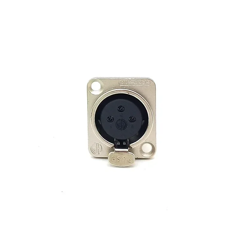 5pcs XLR Connector 3pin 4pin 5pin Male Female Panel Audio Microphone Jack Plug Connector Copper Contact Metal XLR Socket