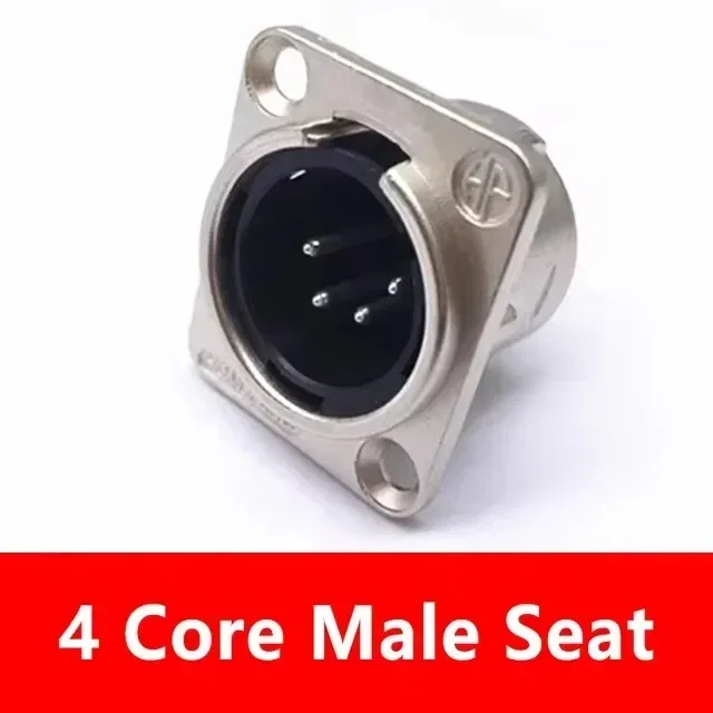 5/20/100Pcs XLR 3/4/5Pin Plug Male Female Jack XLR Socket with Copper Contact Panel Connector for Audio Microphone