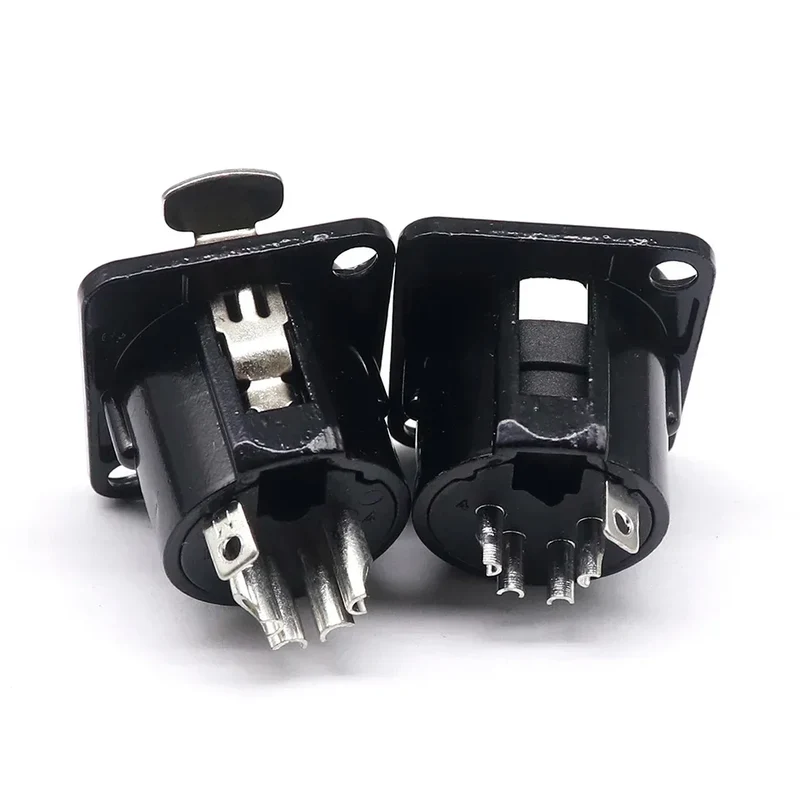 3pin black HF XLR connector 3pin D male female audio microphone socket for 86 panel YS145 YS146 YS145BG YS146BG