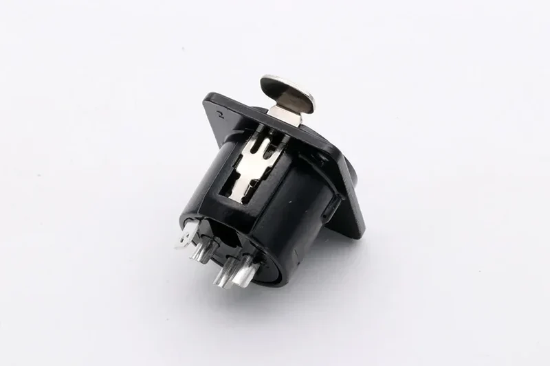 1pc 3pin XLR female socket connector, for Microphone/MIC, Panel Mount, Metal Shell +Copper Contact