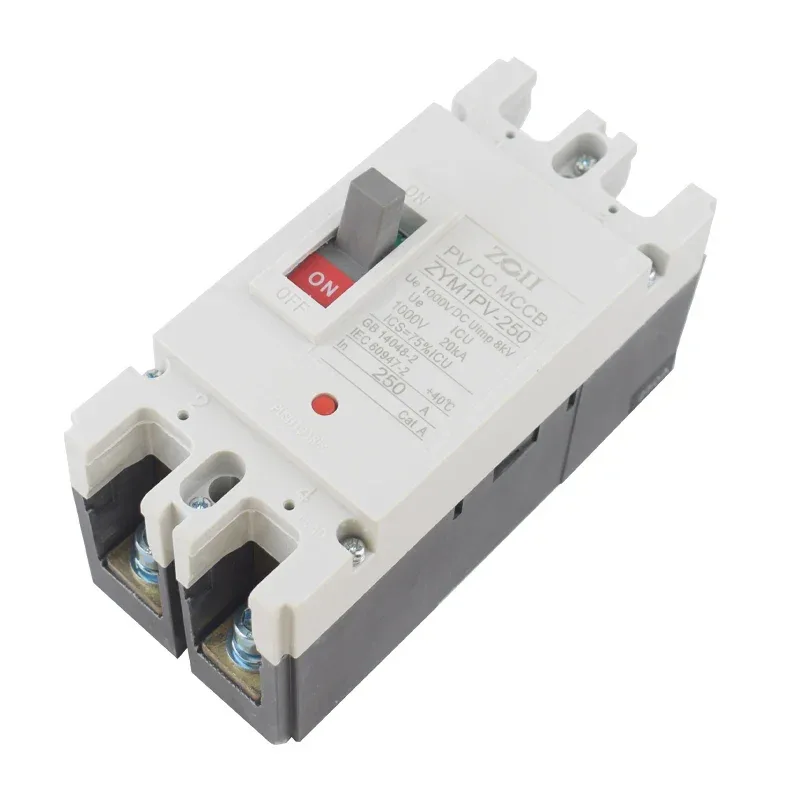 Solar Molded Case DC Circuit Breaker MCCB Overload Protection Switch Protector Solar Photovoltaic PV 150A 250A Battery Isolator