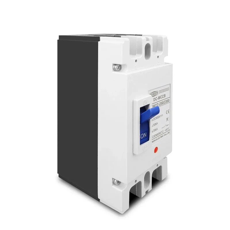 TOMZN 2P DC MCCB 600V Solar Molded Case Circuit Breaker Overload Protection Switch Protector for Solar Photovoltaic PV