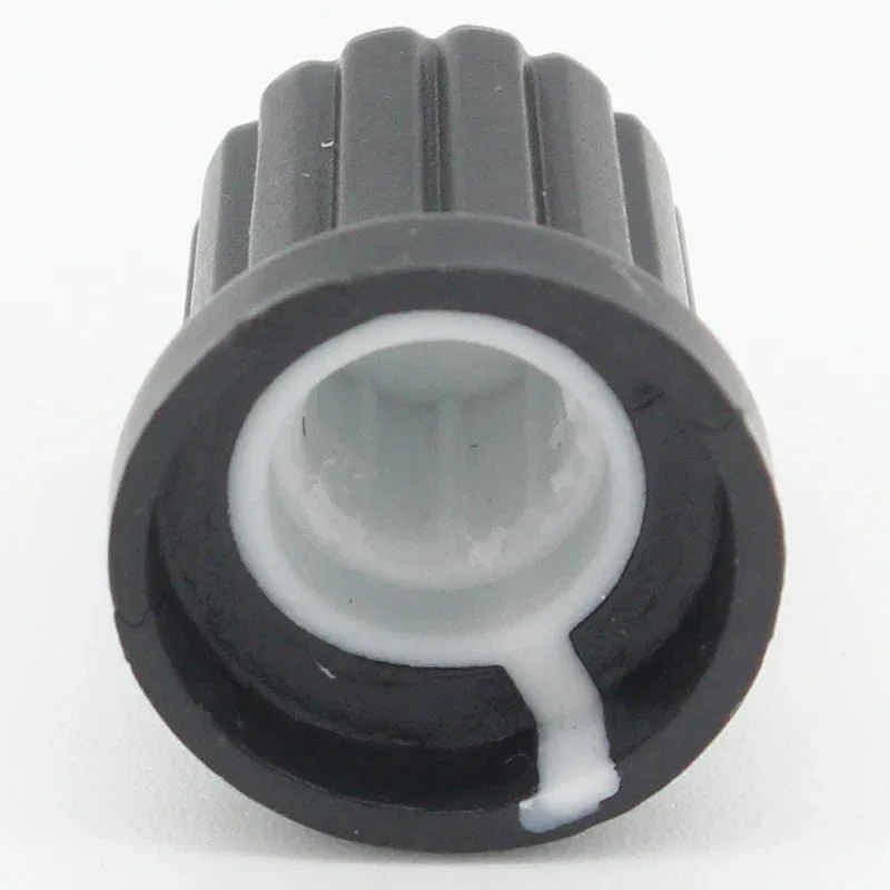 Newest !! Hot Sale 10 Pcs 6mm Shaft Hole Dia Plastic Threaded Knurled Potentiometer Knobs Caps