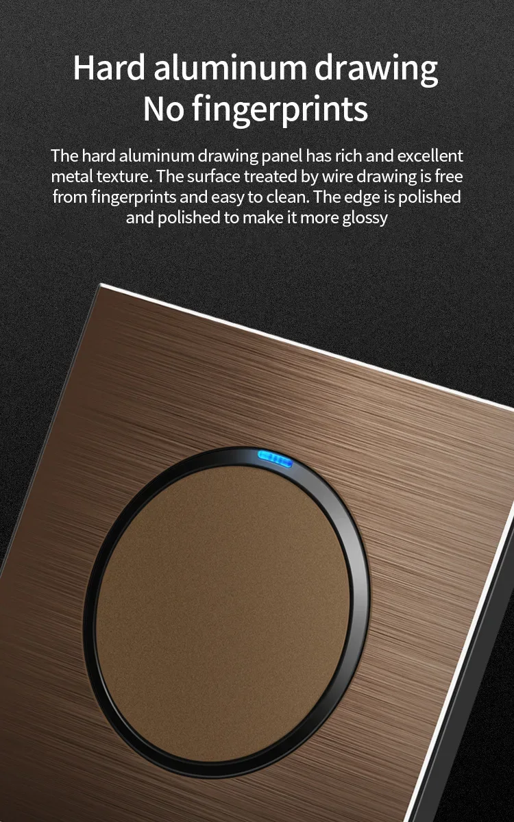 High quality coffee color universal Retro Eu FR 220V wall light switch,Reset button switch electrical socket with LED indicator