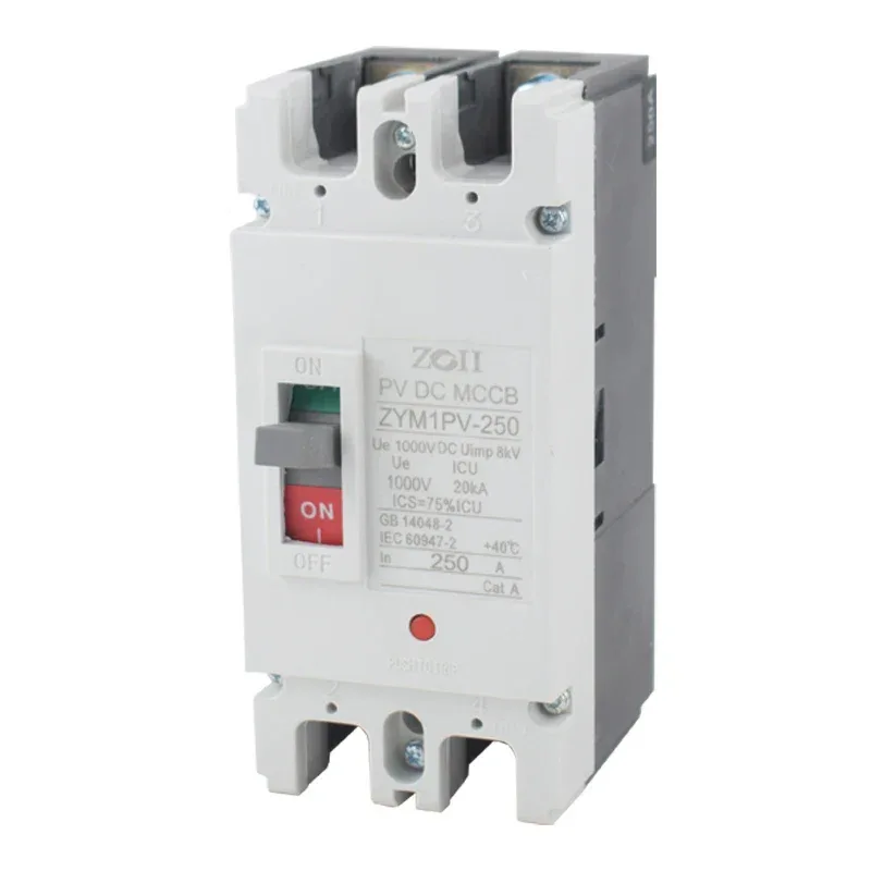 Solar Molded Case DC Circuit Breaker MCCB Overload Protection Switch Protector Solar Photovoltaic PV 150A 250A Battery Isolator