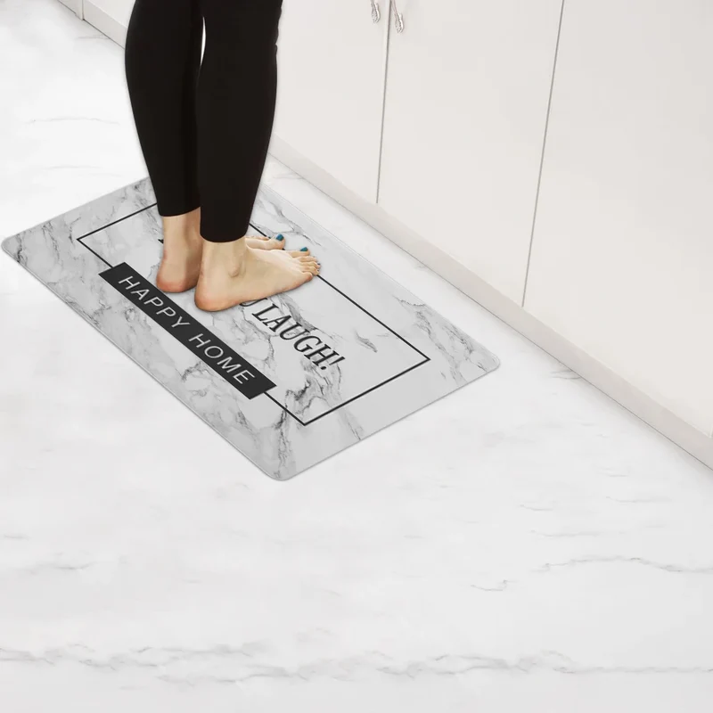 Custom Kitchen Floor Mat Full PVC Rug for Kitchen Household Waterproof Comfortable Anti Fatigue Floor Mats