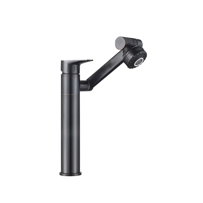 Faucet 360 Rotating Single Hole Multifunctional Hot and Cold Water Home Kitchen Bathroom Faucet