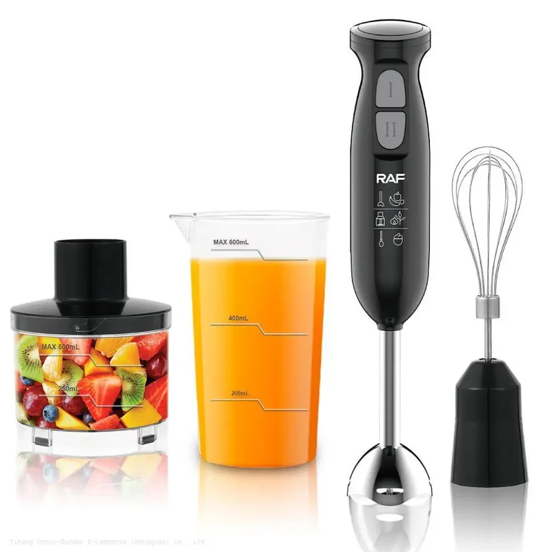 European Regulation Four-in-one - Multi-functional Juicing Mixer Beat Eggs Mince Meat Side Food Hand-held Kitchen Cooking Stick