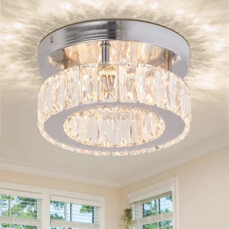 Home Decor Luxury and Modern Crystal Chandeliers Kitchen Island Lighting Fixture Modern Minimalist