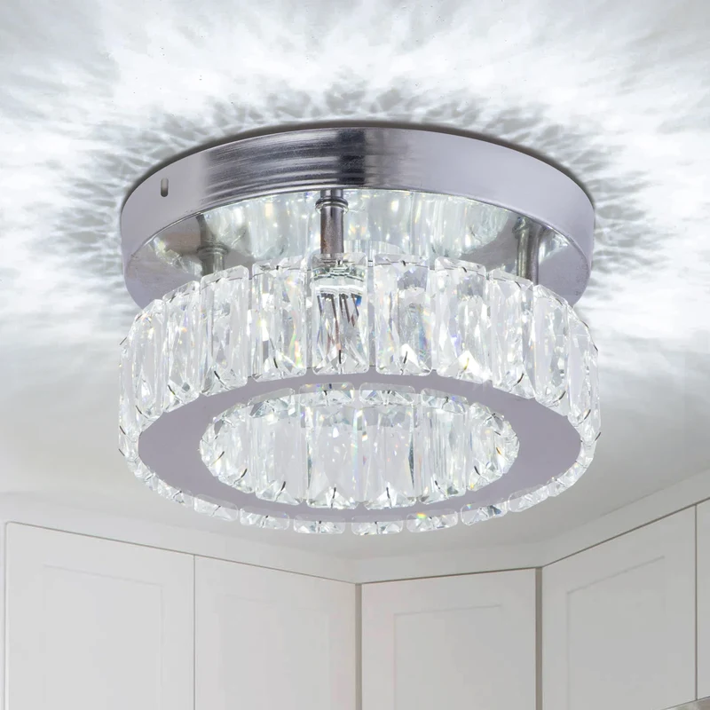 Home Decor Luxury and Modern Crystal Chandeliers Kitchen Island Lighting Fixture Modern Minimalist