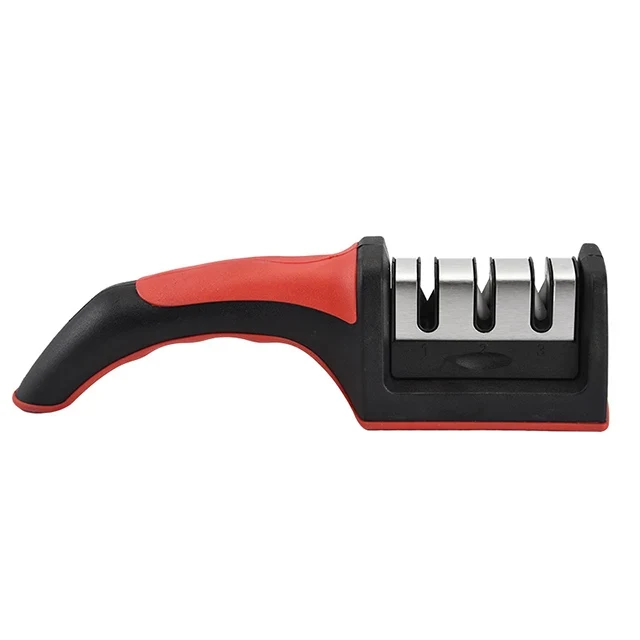 Quality 3-Slot Manual Fixed-Angle Kitchen Knife Sharpener Multi-Purpose Scissors Tool Sharpening Accessories New Design
