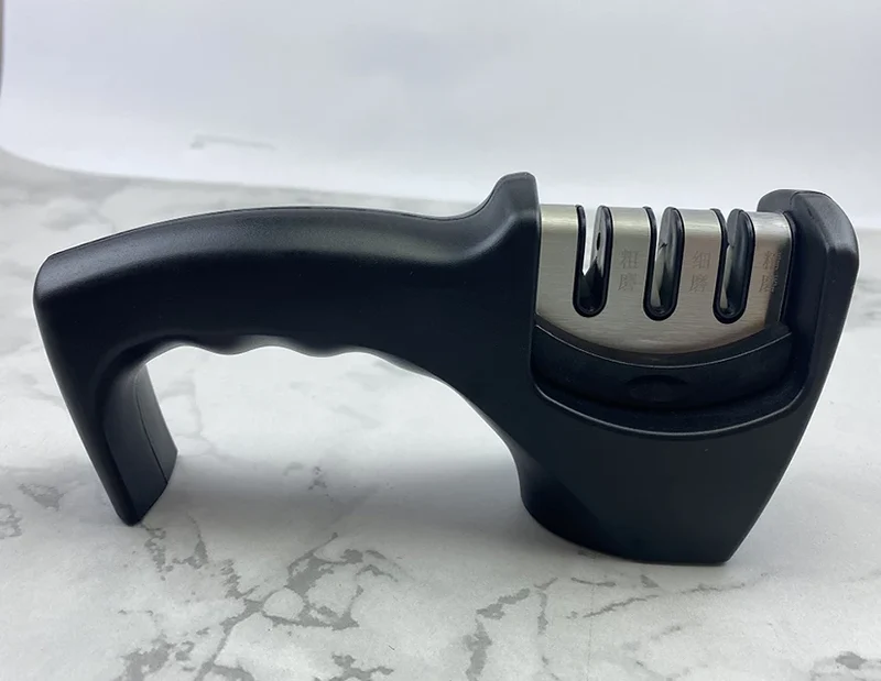 Quality 3-Slot Manual Fixed-Angle Kitchen Knife Sharpener Multi-Purpose Scissors Tool Sharpening Accessories New Design