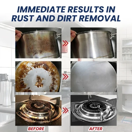 Jue-Fish Stainless Steel Cream Kitchen Utensils Pots And Pans Cooktops Heavy Oil Rust Removal Cleaning