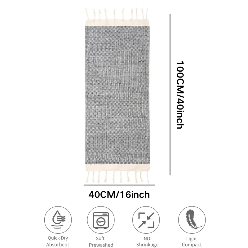 Peshkir Turkish Bath Towel Set 40*100cm 16x40" Fairtrade Cotton Kitchen Household Guest Beach Hotel Quick-Dry Woven China