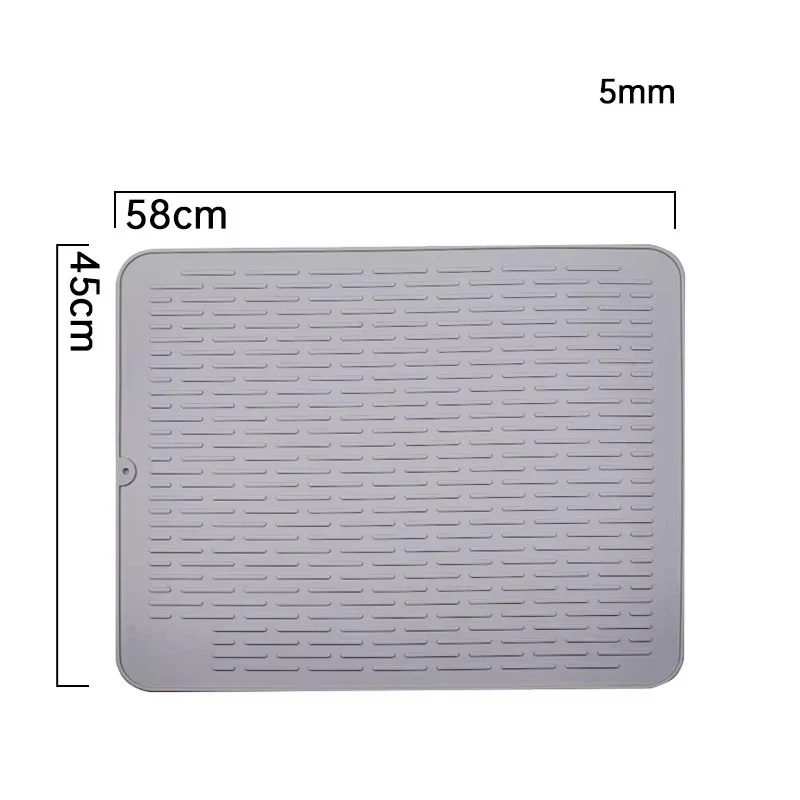 Silicone Dish Quick Bar Drying Dining Table Bath Mat Custom Logo Foldable Kitchen Large Microfiber