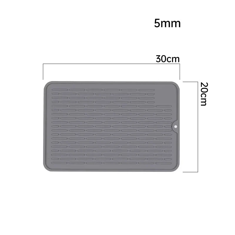Silicone Dish Quick Bar Drying Dining Table Bath Mat Custom Logo Foldable Kitchen Large Microfiber