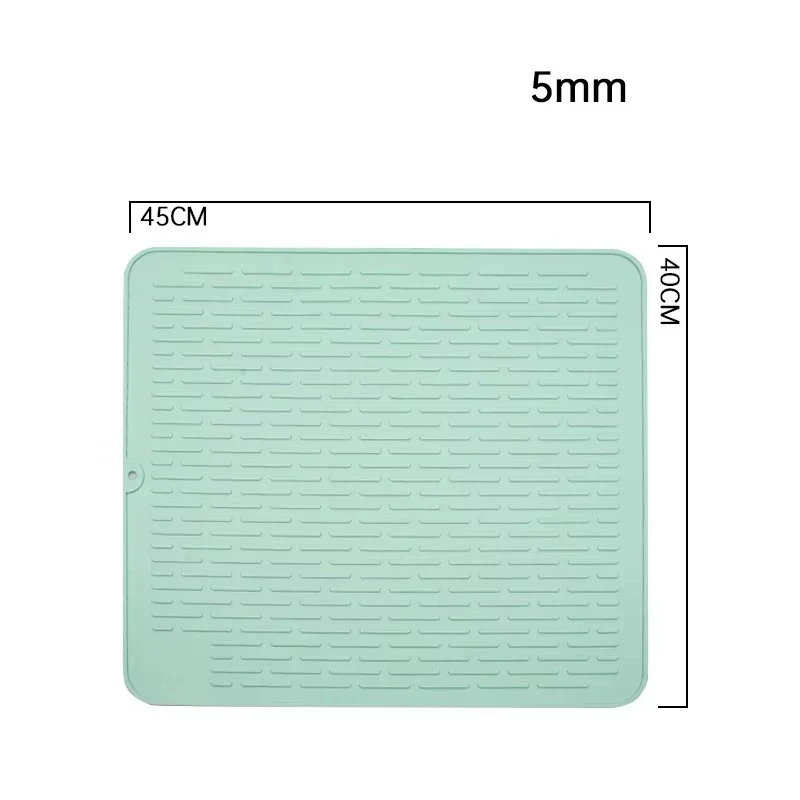 Silicone Dish Quick Bar Drying Dining Table Bath Mat Custom Logo Foldable Kitchen Large Microfiber