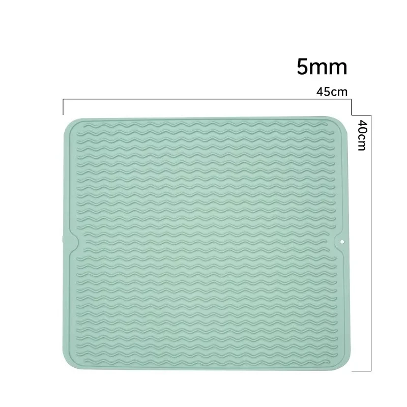 Silicone Dish Quick Bar Drying Dining Table Bath Mat Custom Logo Foldable Kitchen Large Microfiber