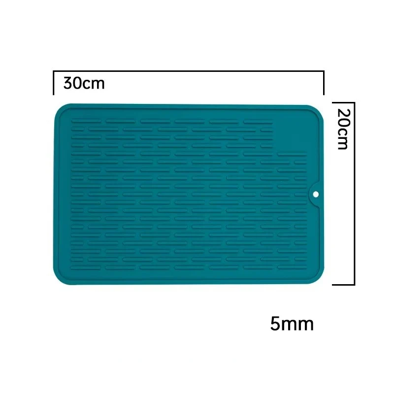 Silicone Dish Quick Bar Drying Dining Table Bath Mat Custom Logo Foldable Kitchen Large Microfiber
