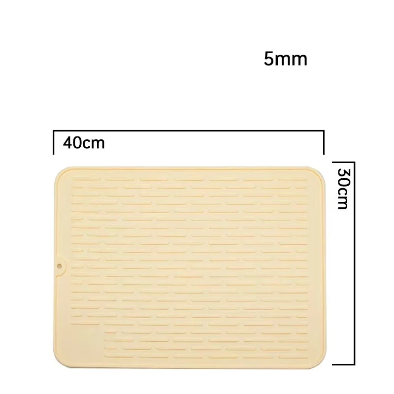 Silicone Dish Quick Bar Drying Dining Table Bath Mat Custom Logo Foldable Kitchen Large Microfiber