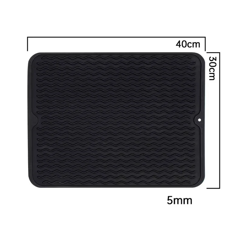 Silicone Dish Quick Bar Drying Dining Table Bath Mat Custom Logo Foldable Kitchen Large Microfiber