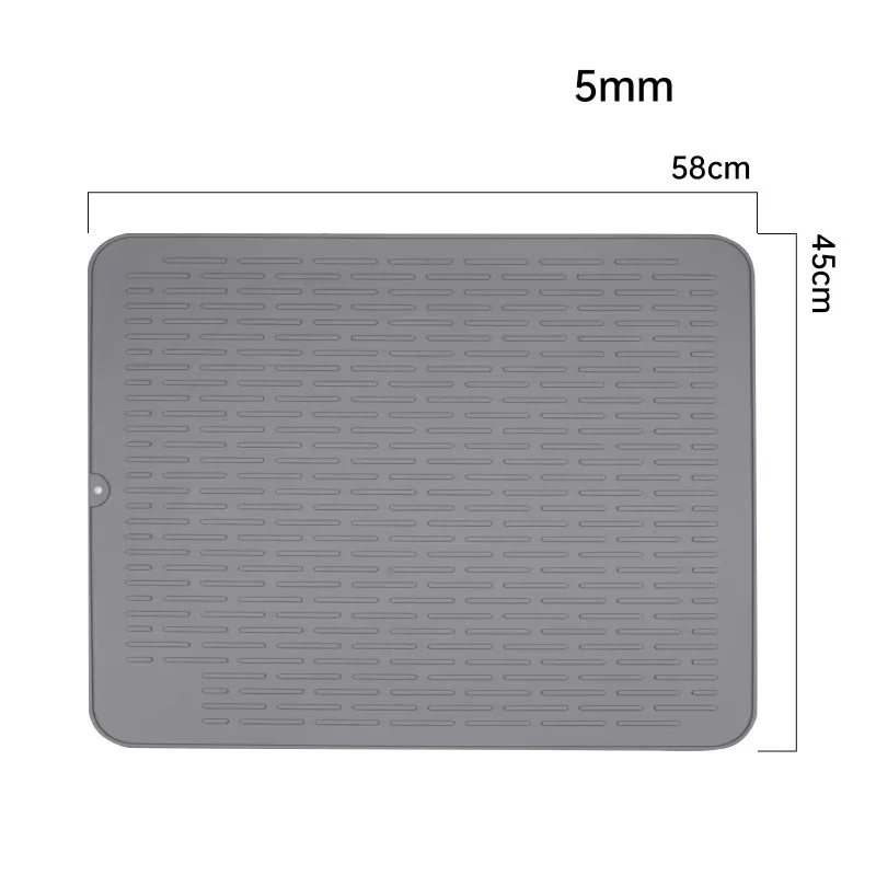 Silicone Dish Quick Bar Drying Dining Table Bath Mat Custom Logo Foldable Kitchen Large Microfiber