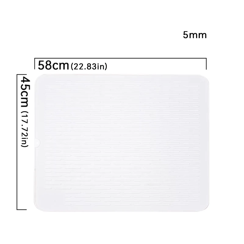 Silicone Dish Quick Bar Drying Dining Table Bath Mat Custom Logo Foldable Kitchen Large Microfiber