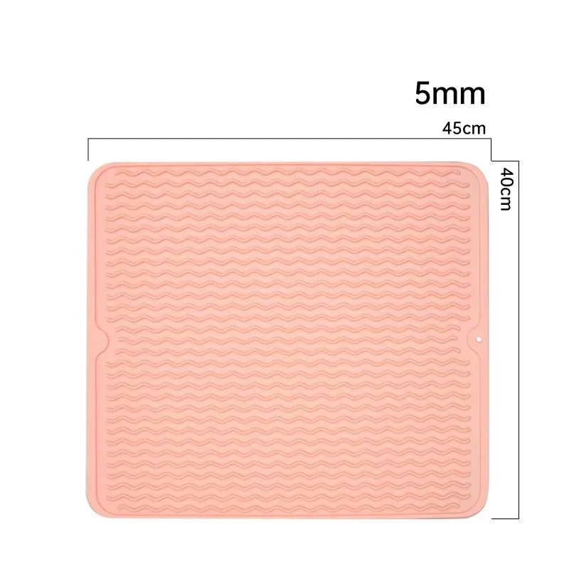 Silicone Dish Quick Bar Drying Dining Table Bath Mat Custom Logo Foldable Kitchen Large Microfiber