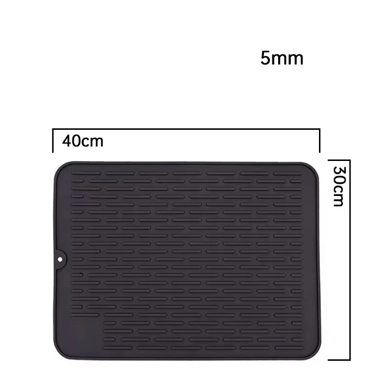 Silicone Dish Quick Bar Drying Dining Table Bath Mat Custom Logo Foldable Kitchen Large Microfiber
