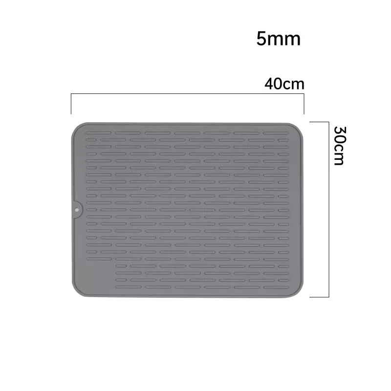 Silicone Dish Quick Bar Drying Dining Table Bath Mat Custom Logo Foldable Kitchen Large Microfiber
