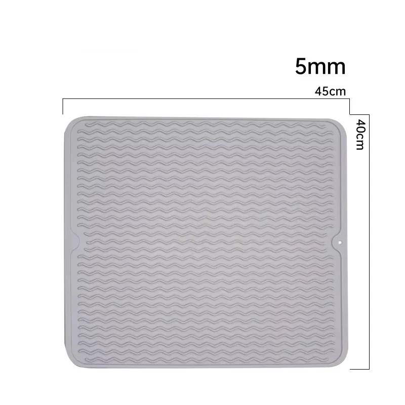 Silicone Dish Quick Bar Drying Dining Table Bath Mat Custom Logo Foldable Kitchen Large Microfiber