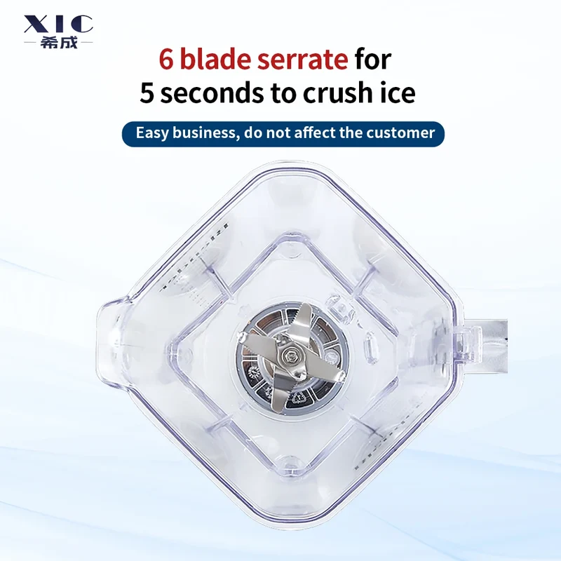 High Speed 2.2L Kitchen Food Heavy Duty Blender Mixer Industrial Korean Bingsu Machine With Sound Proof Cover